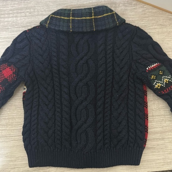 NWT Ralph Lauren Baby Boy's Patchwork Christmas Nutcracker Cardigan 3-6 Months - Picture 5 of 8